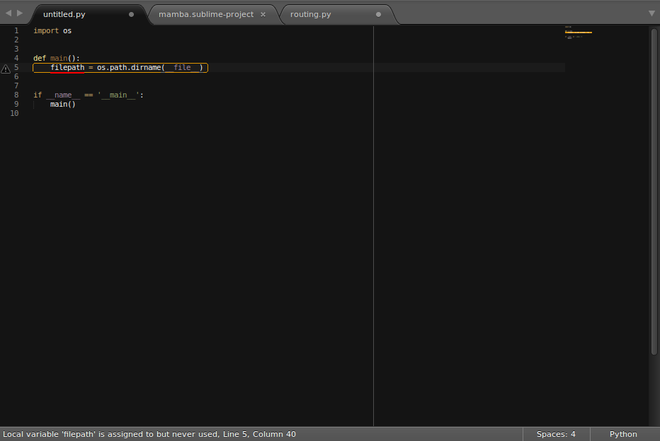 sublime ide python